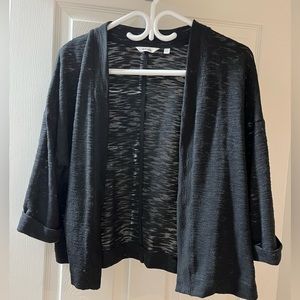 ***😀3 for $35./Reitmans black 3/4 length sleeve cardigan.